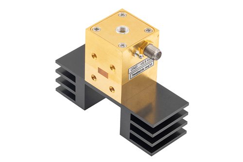 Mechanically Tuned Gunn Diode Oscillator: WR28, CF: 35GHz, Output Power: +15dBm, Tuning
Range: +/- 3GHz, UG-599/U with heatsink