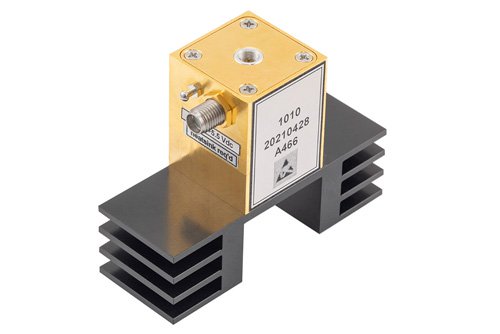 Mechanically Tuned Gunn Diode Oscillator: WR28, CF: 35GHz, Output Power: +15dBm, Tuning
Range: +/- 3GHz, UG-599/U with heatsink