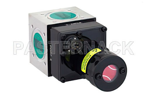 WR-90 Waveguide Electromechanical Relay SPDT/DPDT Latching Switch, X Band 12.4 GHz, 5,000 Watts, UG-39/U Square Cover, 12V, Self Cut Off