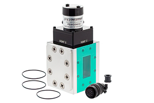 WR-159 Waveguide Electromechanical Relay SPDT/DPDT Latching Switch, C Band 7.05 GHz, 12,000 Watts, CPR Flat, 28V, TTL Logic, Self Cut Off