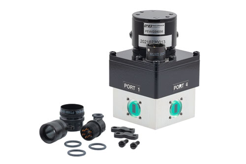 WR28 SPDT/DPDT Failsafe Waveguide Electromechanical Relay Switch, 26.5 GHz to 40 GHz, 0.55 kW, O-Ring Groove, 12V