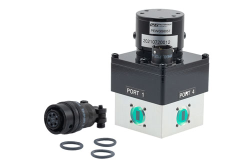 WR28 SPDT/DPDT Failsafe Waveguide Electromechanical Relay Switch, 26.5 GHz to 40 GHz, 0.55 kW, O-Ring Groove, 28V