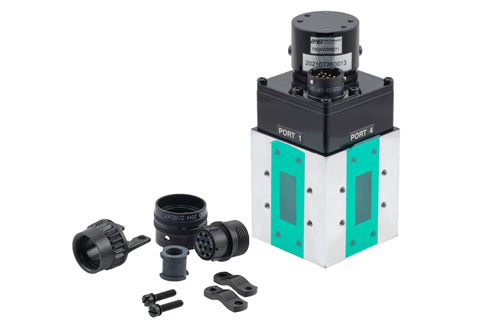 WR112 SPDT/DPDT Failsafe Waveguide Electromechanical Relay Switch, 7.05 GHz to 10 GHz,7 kW, CPR-Flat, TTL, 28V