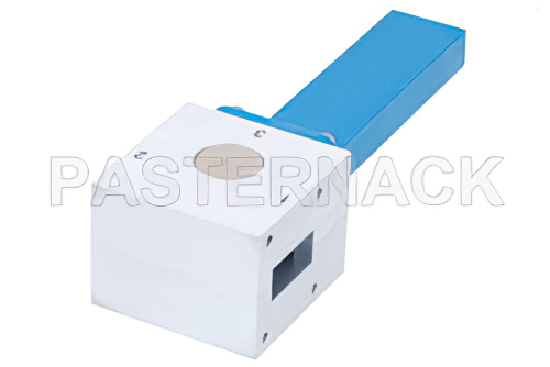 WR-112 Waveguide Isolator from 7.05 GHz to 10 GHz, 18 dB Typical Isolation, UG-138/U Cover Flange