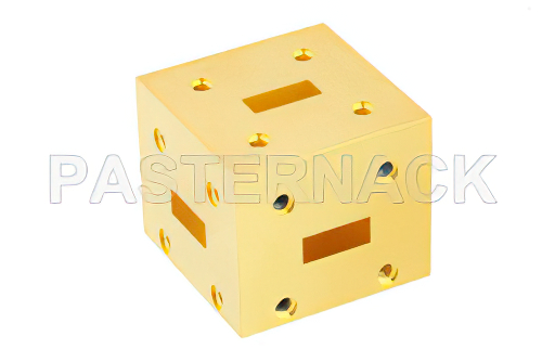 WR-42 Waveguide Magic Tee, UG-595/U Square Cover Flange Operating from 18 GHz to 26.5 GHz