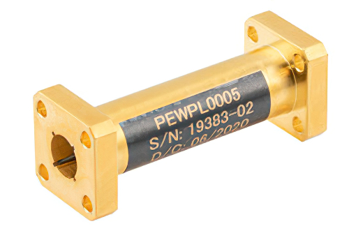 26 GHz to 33 GHz Linear to Circular Polarizer, Ka Band, 1.1 Axial Ratio, 0.315 Inch Circular Waveguide, UG-599/U-Mod Flange
