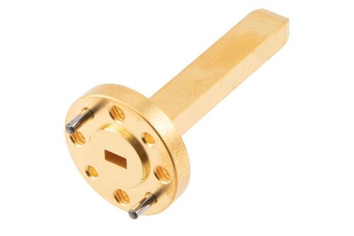 WR-15 Waveguide Probe Antenna Operating from 50 GHz to 75 GHz, 6.5 dBi Nominal Gain, UG-385/U Flange