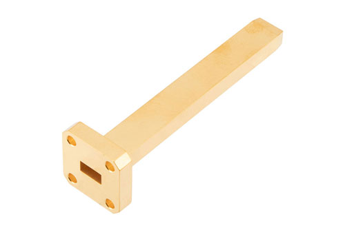 WR-28 Waveguide Probe Antenna Operating from 26.5 GHz to 40 GHz, 6.5 dBi Nominal Gain, UG-599/U Flange