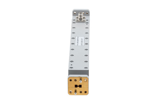 WRD-180 Double Ridge Waveguide 40 dB Broadwall Coupler, 2.92mm Female Coupled Port, 18 GHz to 40 GHz, Brass