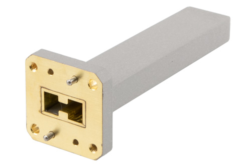 1 Watt Low Power WRD-750 Waveguide Load 7.5 GHz to 18 GHz, Brass