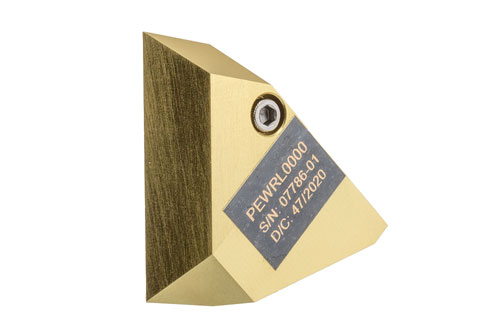 1.4 inch Edge Length, Trihedral Corner Reflector, 1/4-20 Threaded Hole Mount, Aluminum Body