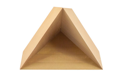 1.8 inch Edge Length, Trihedral Corner Reflector, 1/4-20 Threaded Hole Mount, Aluminum Body