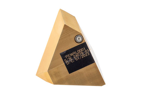 1.8 inch Edge Length, Trihedral Corner Reflector, 1/4-20 Threaded Hole Mount, Aluminum Body