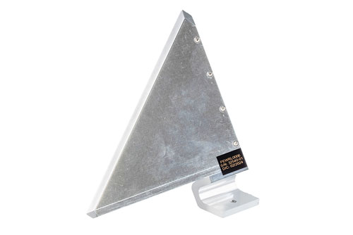 8 inch Edge Length, Trihedral Corner Reflector, 1/4-20 Threaded Hole Mount, Aluminum Body