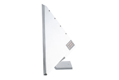 10 inch Edge Length, Trihedral Corner Reflector, 1/4-20 Threaded Hole Mount, Aluminum Body