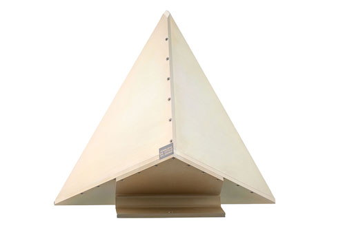 13 inch Edge Length, Trihedral Corner Reflector, 1/4-20 Threaded Hole Mount, Aluminum Body