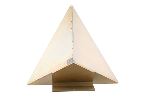 16 inch Edge Length, Trihedral Corner Reflector, 1/4-20 Threaded Hole Mount, Aluminum Body