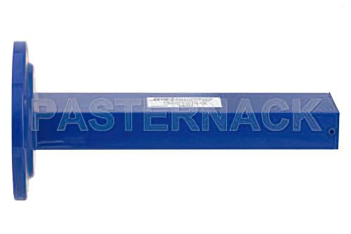 6 Watts Low Power Commercial Grade WR-137 Waveguide Load 5.85 GHz to 8.2 GHz, Bronze