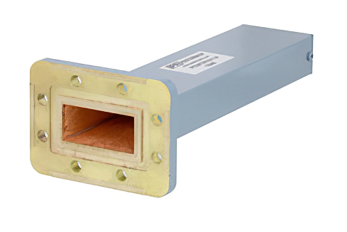 6 Watts Low Power Commercial Grade WR-137 Waveguide Load 5.85 GHz to 8.2 GHz, Brass