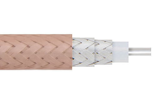 Flexible RG142 Coax Cable Double Shielded with Tan FEP Jacket