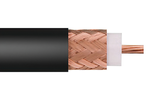 Flexible RG213 Coax Cable Single Shielded with Black PVC Jacket