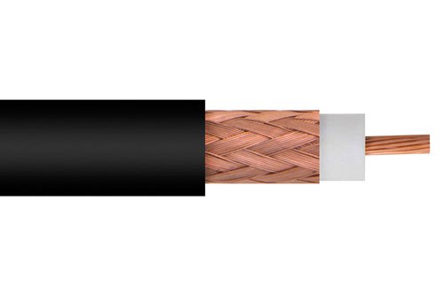 Flexible RG8X Coax Cable (by foot) Single Shielded with Black PVC (NC) Jacket