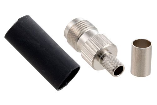 TNC Female Connector Crimp/Non-Solder Contact Attachment for LMR-240, PE-C240, RG8X