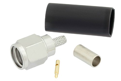 2X Universal Connector SMA male plug crimp RG174 RG316 LMR100 cable P0CA 