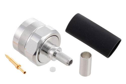 N Male Connector Crimp/Solder Attachment for LMR-195, PE-C195