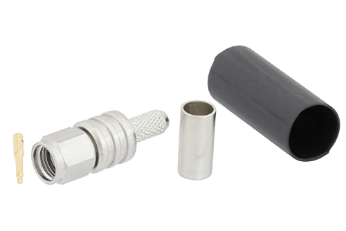 SMA Male Connector Crimp/Solder Attachment for LMR-195, PE-C195