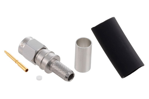 SMA Male Connector Crimp/Solder Attachment for LMR-200, PE-C200
