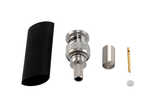 75 Ohm BNC Male Connector Crimp Attachment for LMR-240-75, LMR-240-75-DB, LMR-240-75-FR