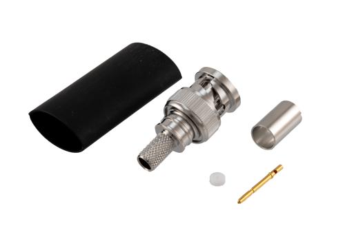 75 Ohm BNC Male Connector Crimp Attachment for LMR-240-75, LMR-240-75-DB, LMR-240-75-FR