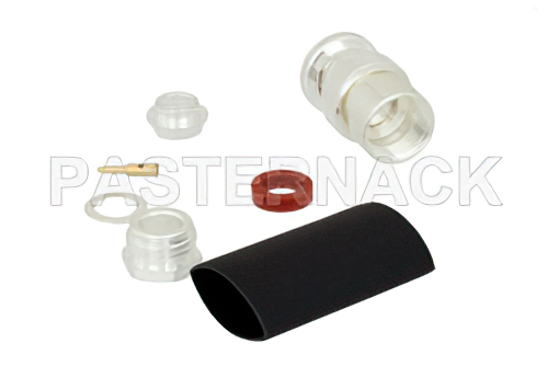BNC Male Connector Clamp/Solder Attachment for LMR-240, PE-C240