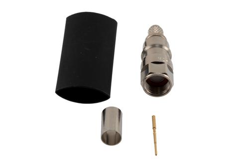 75 Ohm F Male Connector Crimp/Solder Attachment for LMR-240-75, LMR-240-75-DB, LMR-240-75-FR