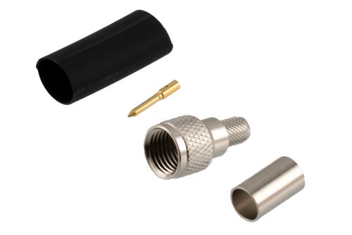 Mini UHF Male Connector Crimp/Solder Attachment for LMR-240, LMR-240-UF, LMR-240-DB, LMR-240-FR