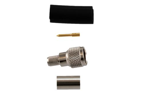 Mini UHF Male Connector Crimp/Solder Attachment for LMR-240, LMR-240-UF, LMR-240-DB, LMR-240-FR