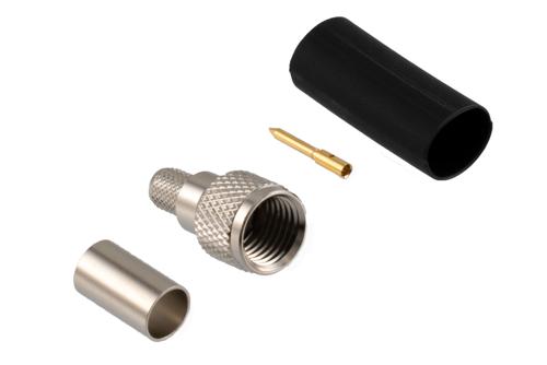 Mini UHF Male Connector Crimp/Solder Attachment for LMR-240, LMR-240-UF, LMR-240-DB, LMR-240-FR