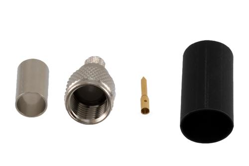 Mini UHF Male Connector Crimp/Solder Attachment for LMR-240, LMR-240-UF, LMR-240-DB, LMR-240-FR