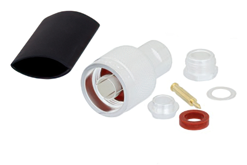N Male Connector Clamp/Solder Attachment for LMR-240, PE-C240