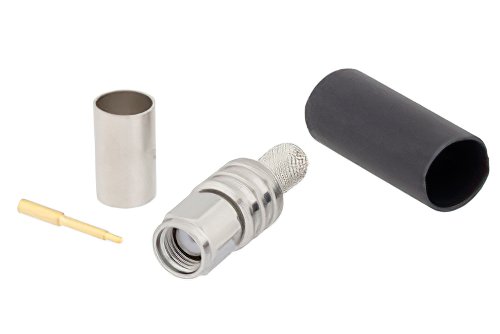 SMA Male Connector Crimp/Solder Attachment for LMR-240, PE-C240, LMR-240-UF