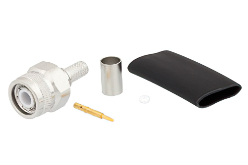 TNC Male Connector Crimp/Solder Attachment for LMR-240, PE-C240