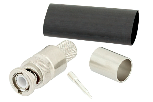 BNC Male Connector Crimp/Solder Attachment for LMR-400, PE-C400