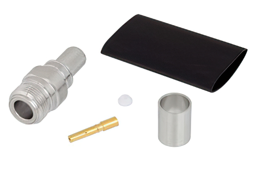 Standard N Female Connector Crimp/Solder Attachment for LMR-400, PE-C400