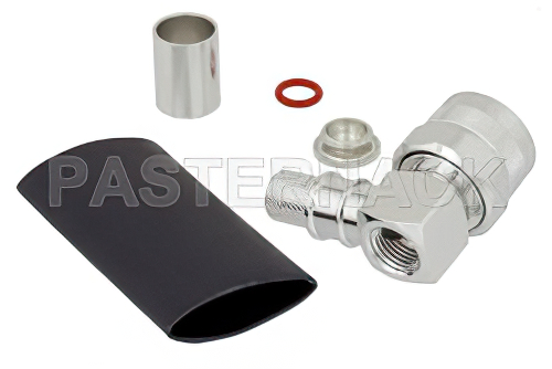 N Male Right Angle Connector Solder Attachment for LMR-400, PE-C400, PE-B405