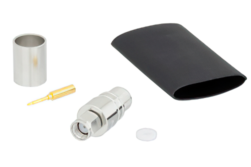 SMA Male Connector Crimp/Solder Attachment for LMR-400, PE-C400