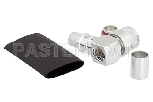 TNC Male Right Angle Connector Crimp/Solder Attachment for LMR-400, PE-C400