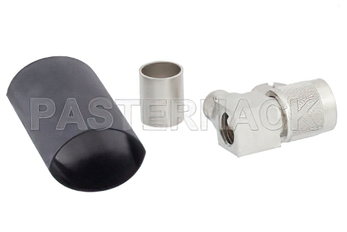 TNC Male Right Angle Connector Crimp/Solder Attachment For LMR-400, PE-C400