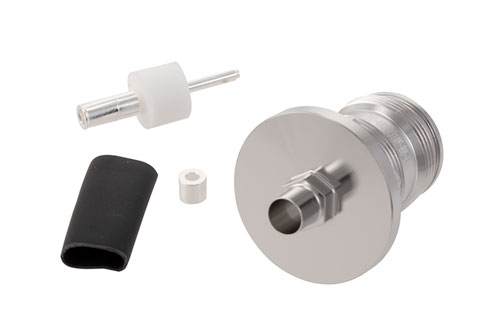 4.3-10 Female Bulkhead Mount Low PIM Connector Solder Attachment for TFT-5G-402