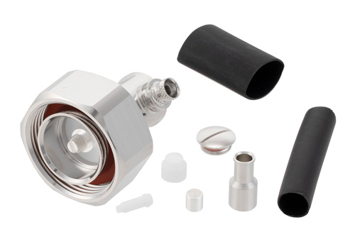 7/16 DIN Male Right Angle Low PIM Connector Solder Attachment for TFT-5G-402